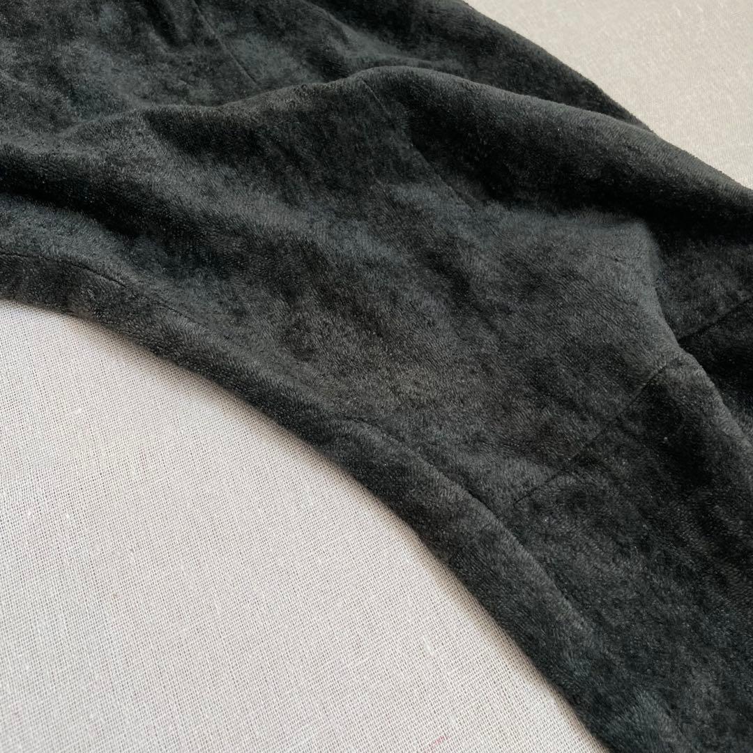 SHARE SPIRIT シェアスピリット サルエルパンツ ベロア リネン 緑