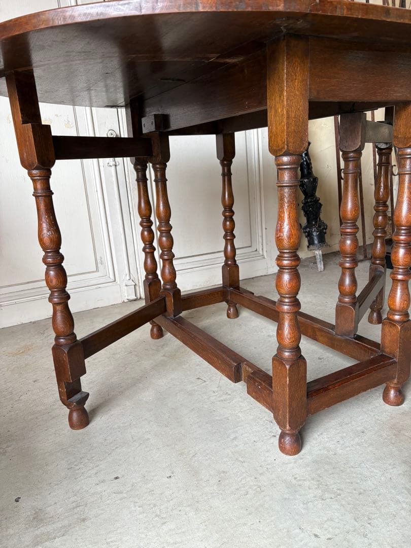 オーク　バタフライテーブル/アンティーク