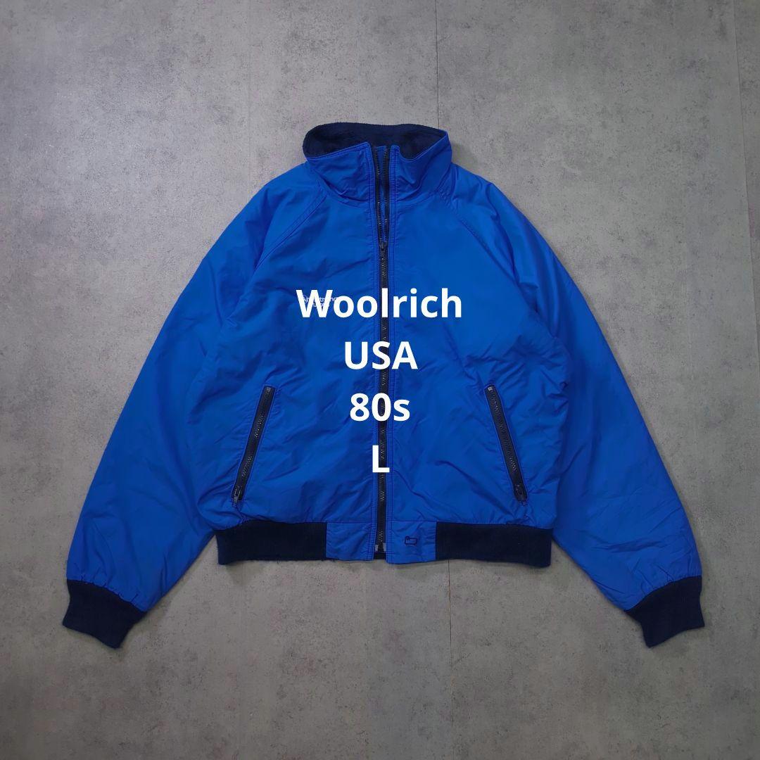 USA製 80s Woolrich ナイロンシェル ブルゾン L USA製 80s Woolrich ナイロンシェル ブルゾン L USA製 80s Woolrich