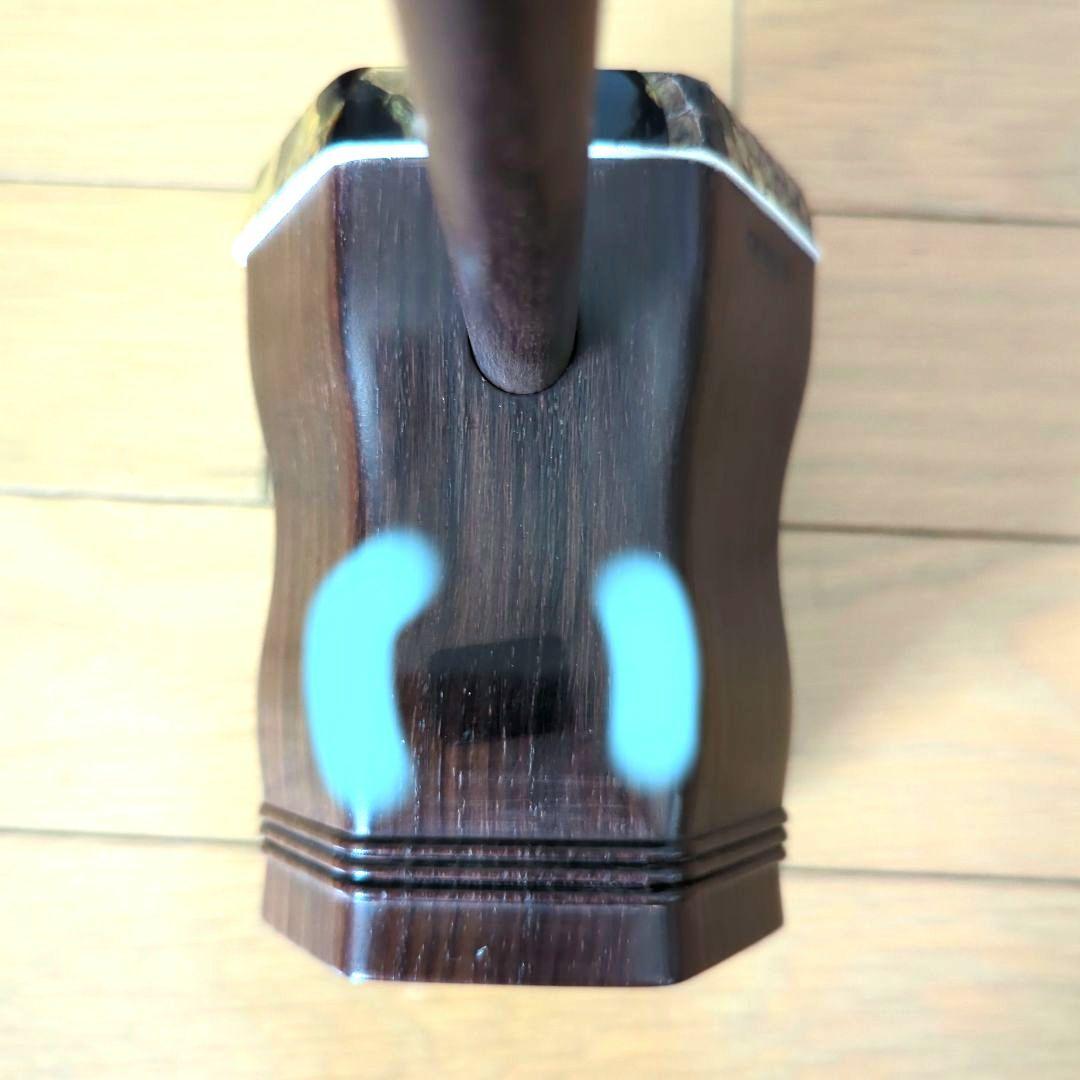 胡涵柔製作 最上級明清老紅木 未使用 螺鈿花 回紋頭 二胡5 - メルカリ