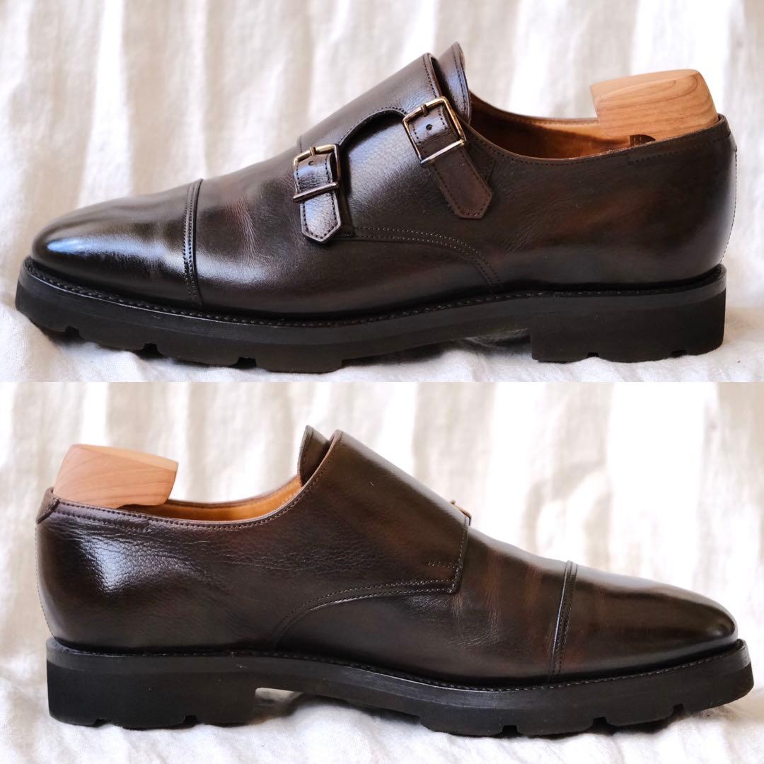 JOHN LOBBジョンロブダブルモンクストラップWILLIAM 茶7E