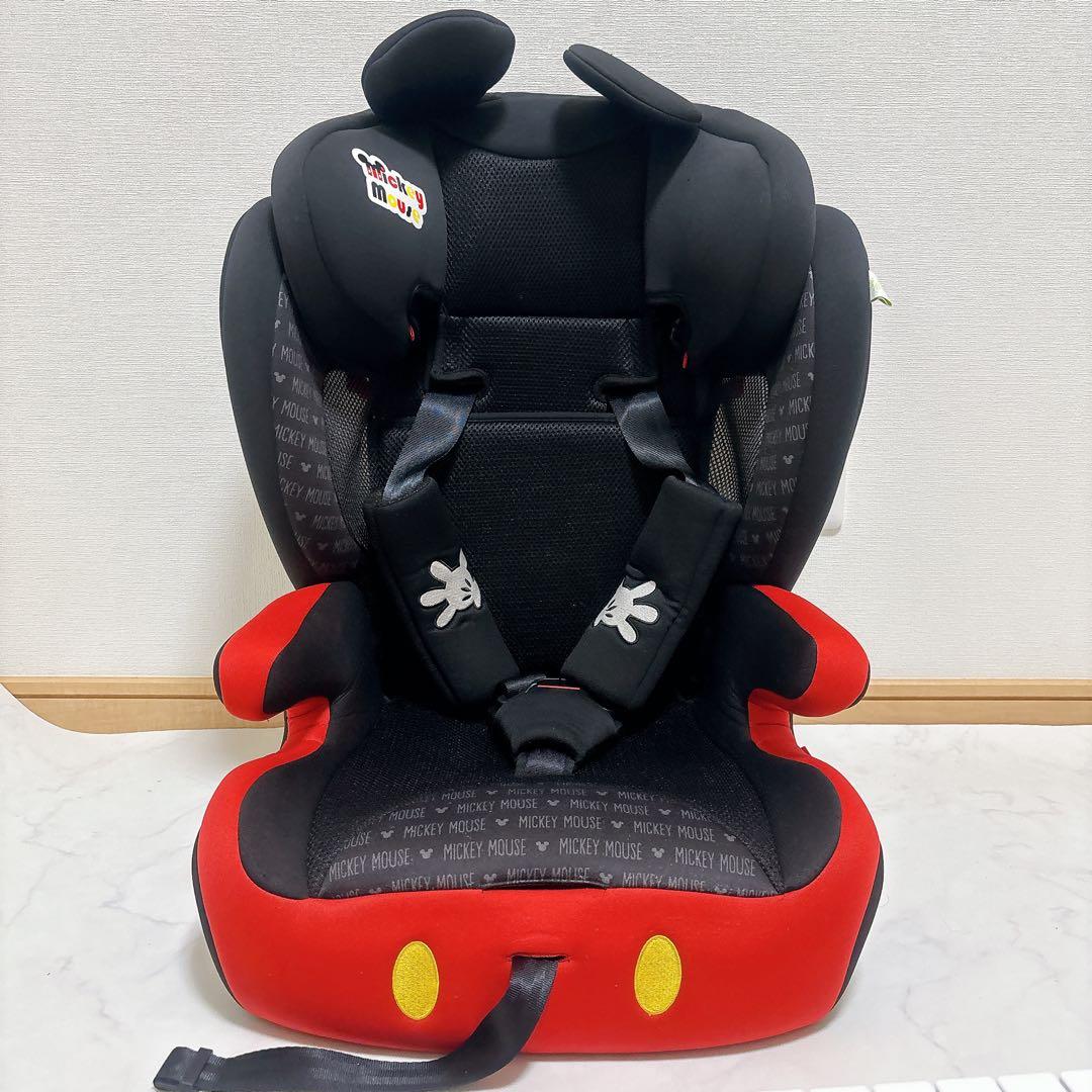 ディズニーハーネスジュニアFIX ミッキーマウス ISOFIX ジュニアシート
