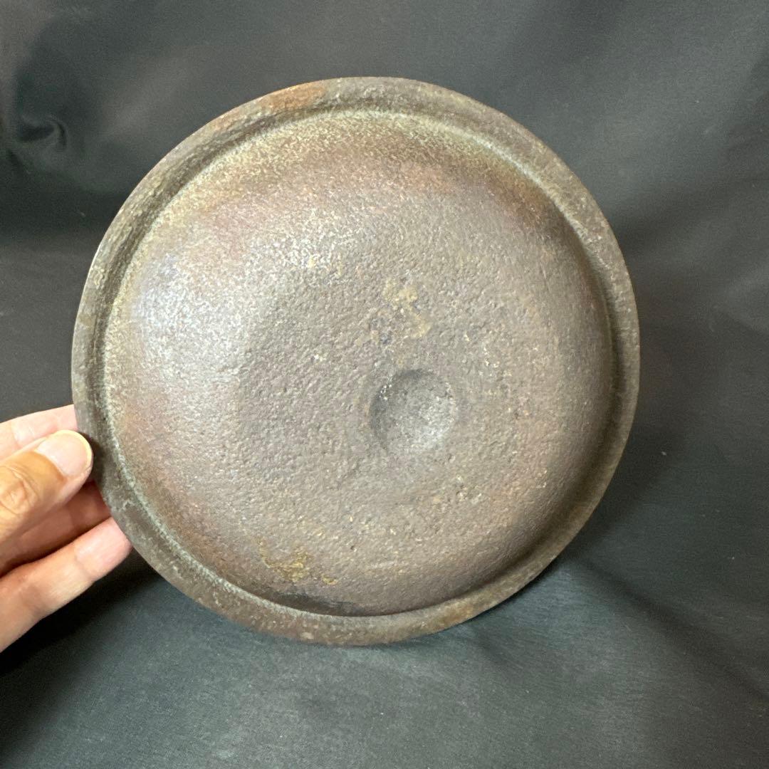 E712 送料無料 茶釜 小釜 松林地紋 富士釜 佐藤清光 茶道具 茶室 共箱