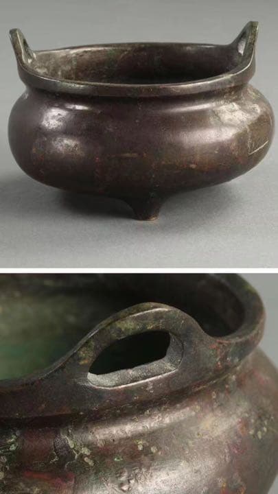 銅炉 古銅 香道 銅製 明代 三足銅炉