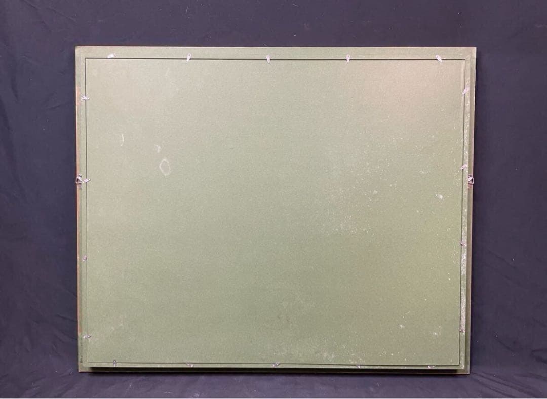 真作保証 特大 タヒチ絵画 油絵 肉筆 額装 美術品 海外 フラントス