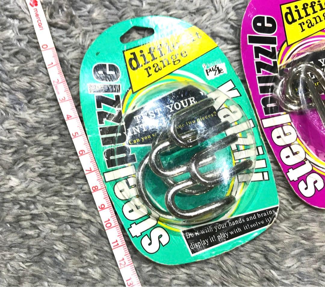 新品】知恵の輪・steel puzzle 3セット