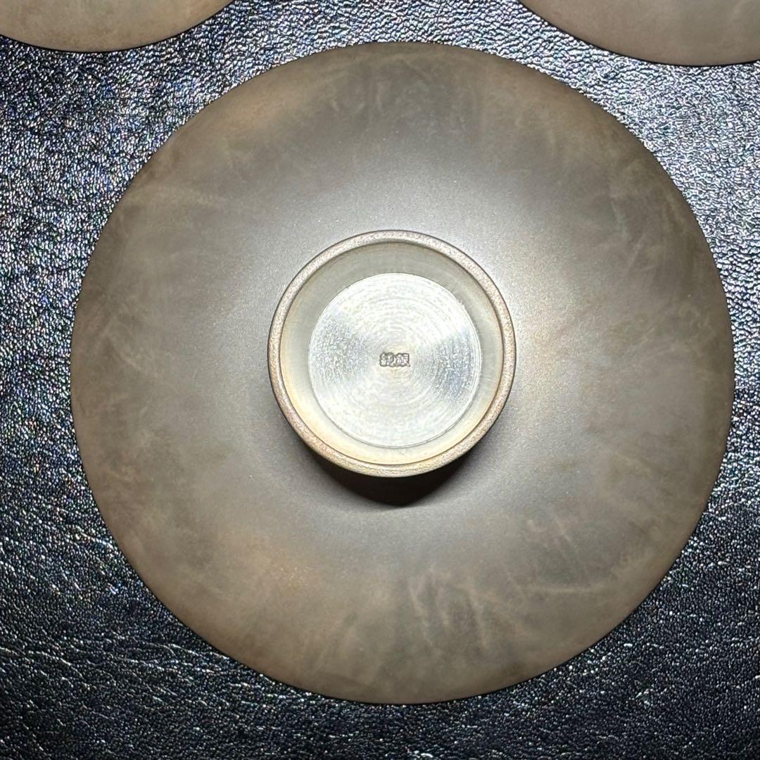 ☆金属工芸 純銀 盃3個セット！約315g！純銀刻印！箱付！☆