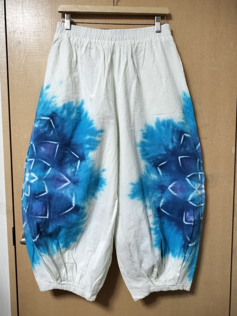 エスニック　タイダイ染め　アラジンパンツ　天然コットン　新品　タイ製