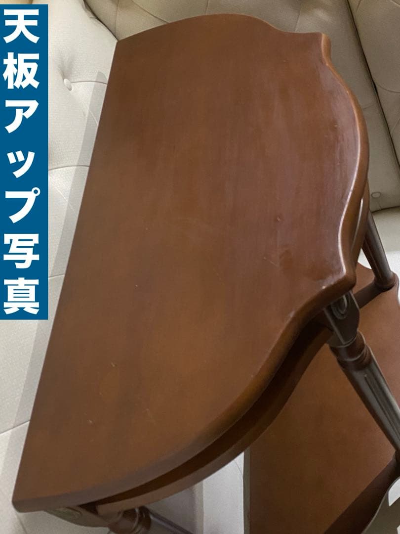 希少♦️花びら ハーフムーン コンソールテーブル♦️落ち着きある