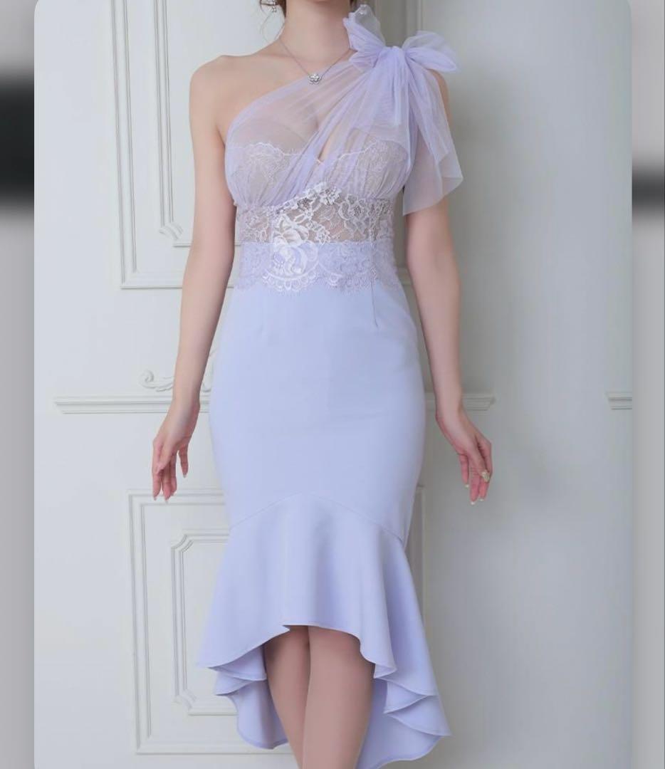 アンディ　an ピンク　パープル　マーメイド　マーメイドドレス　キャバドレス