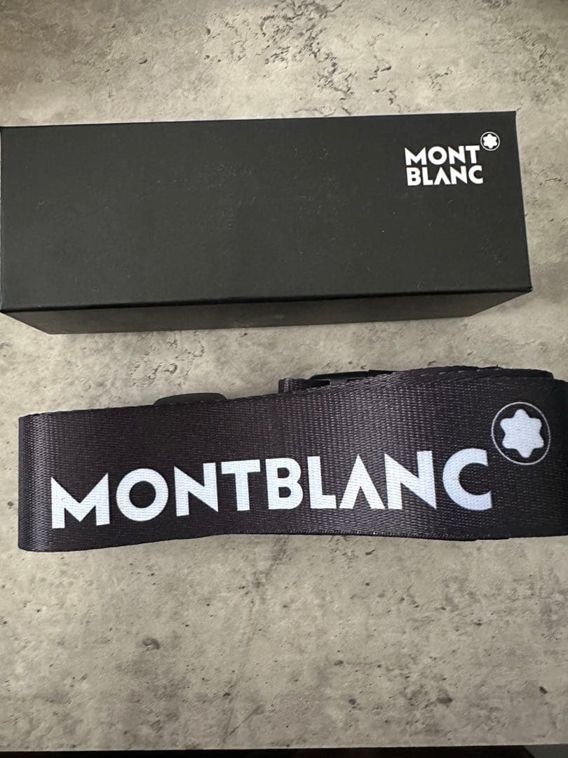 MONTBLANC モンブラン スーツケース 旅行用ストラップ 黒 MONTBLANC モンブラン スーツケース 旅行用ストラップ 黒