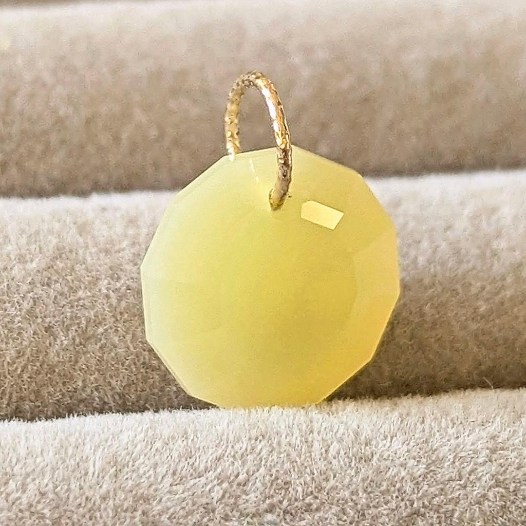 ♢miyumiyu♢K18 イエローオパール 4.66ct チャーム