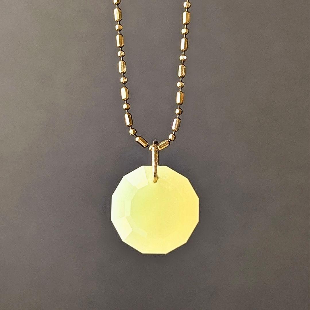 ♢miyumiyu♢K18 イエローオパール 4.66ct チャーム