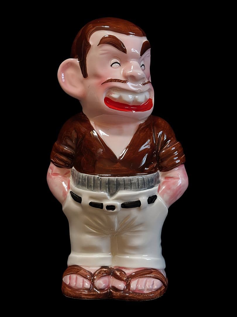 昭和レトロ じゃりン子チエ 竹本テツ テツ 貯金箱 陶器