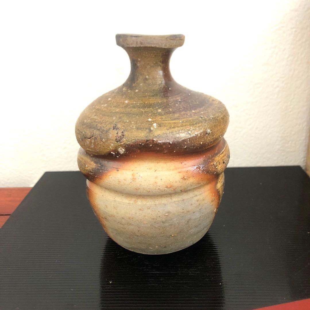 備前焼 小西陶蔵 徳利 一輪挿 箱 骨董 アンティーク 華道