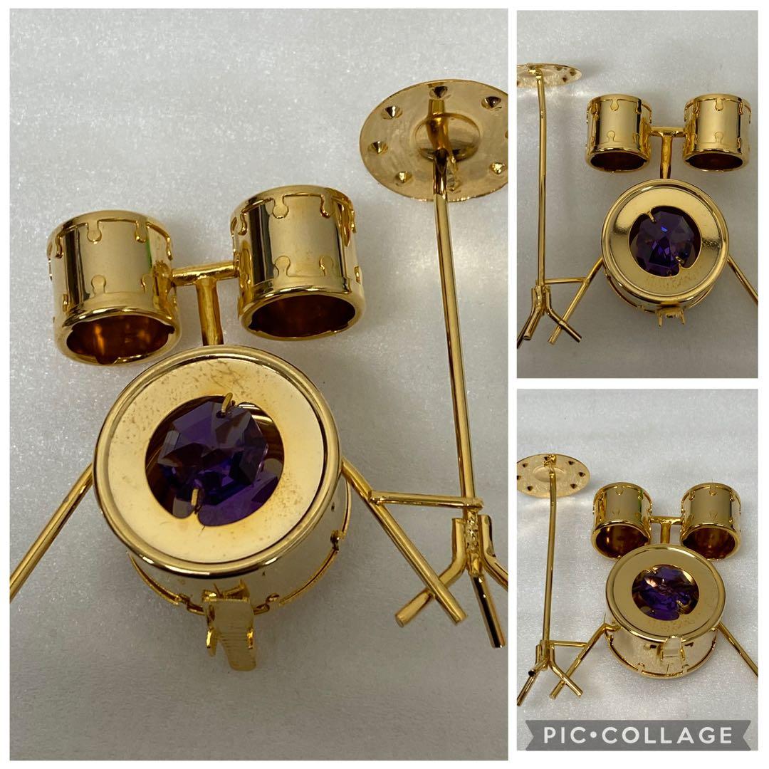 3-2673 スワロフスキー ミニチュアハイヒール・楽器5点セット