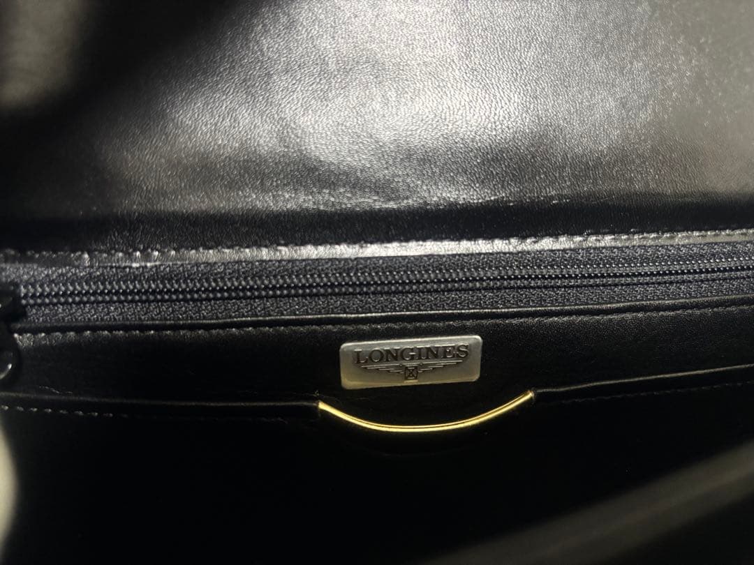 超美品 LONGINES ロンジン クロコダイル ブラック ハンドバッグ