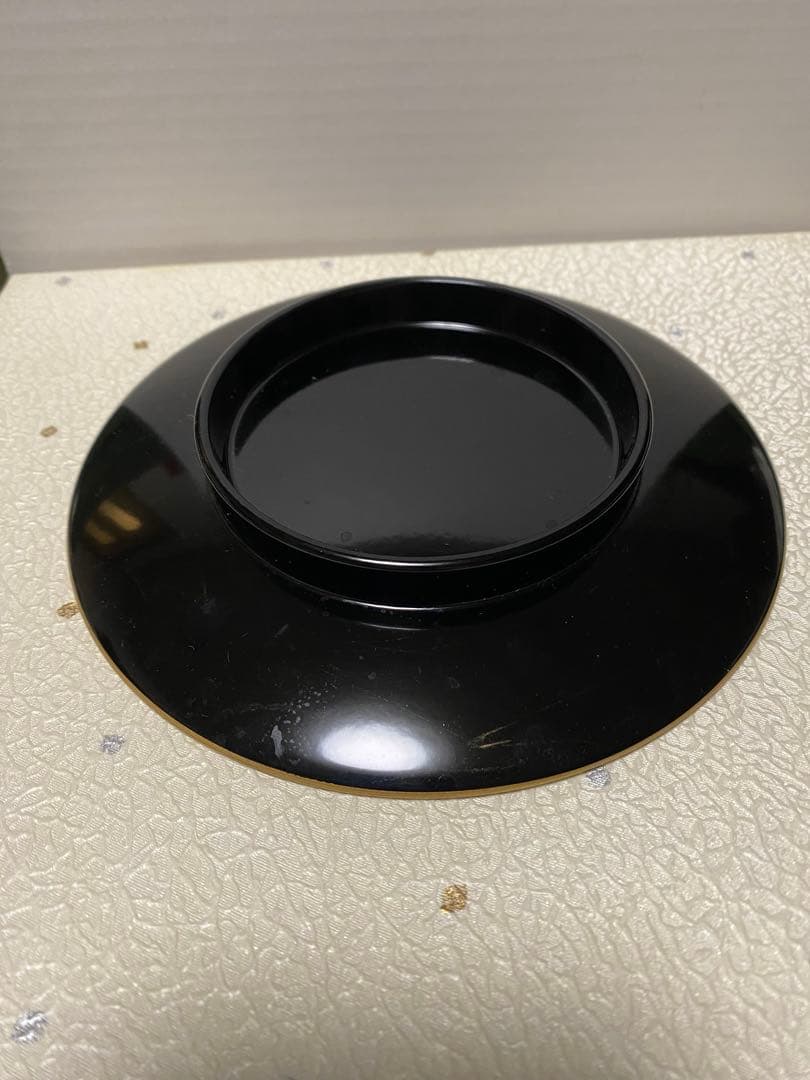 山中漆器 元禄シリーズ 北斎 金彩蒔絵 桜 重箱・銘々皿・汁椀 5個セット