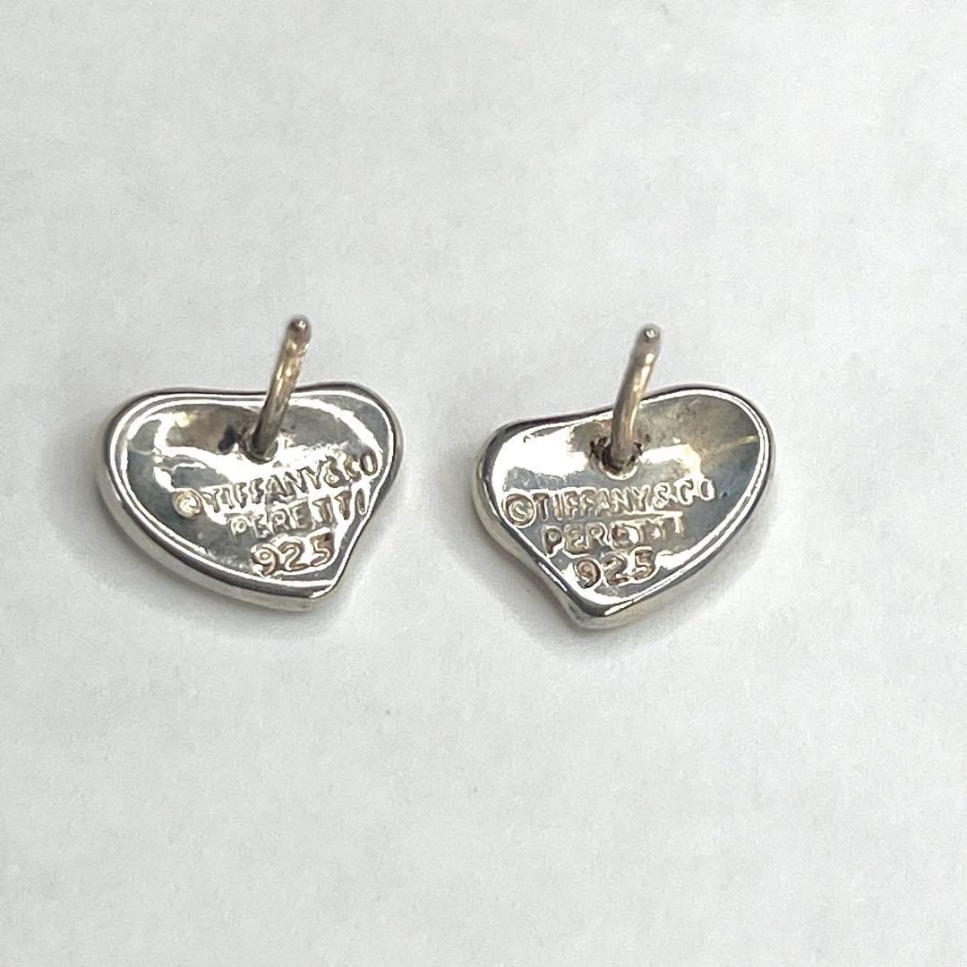 美品 ティファニー フルハート シルバーピアス エレサペレッティ