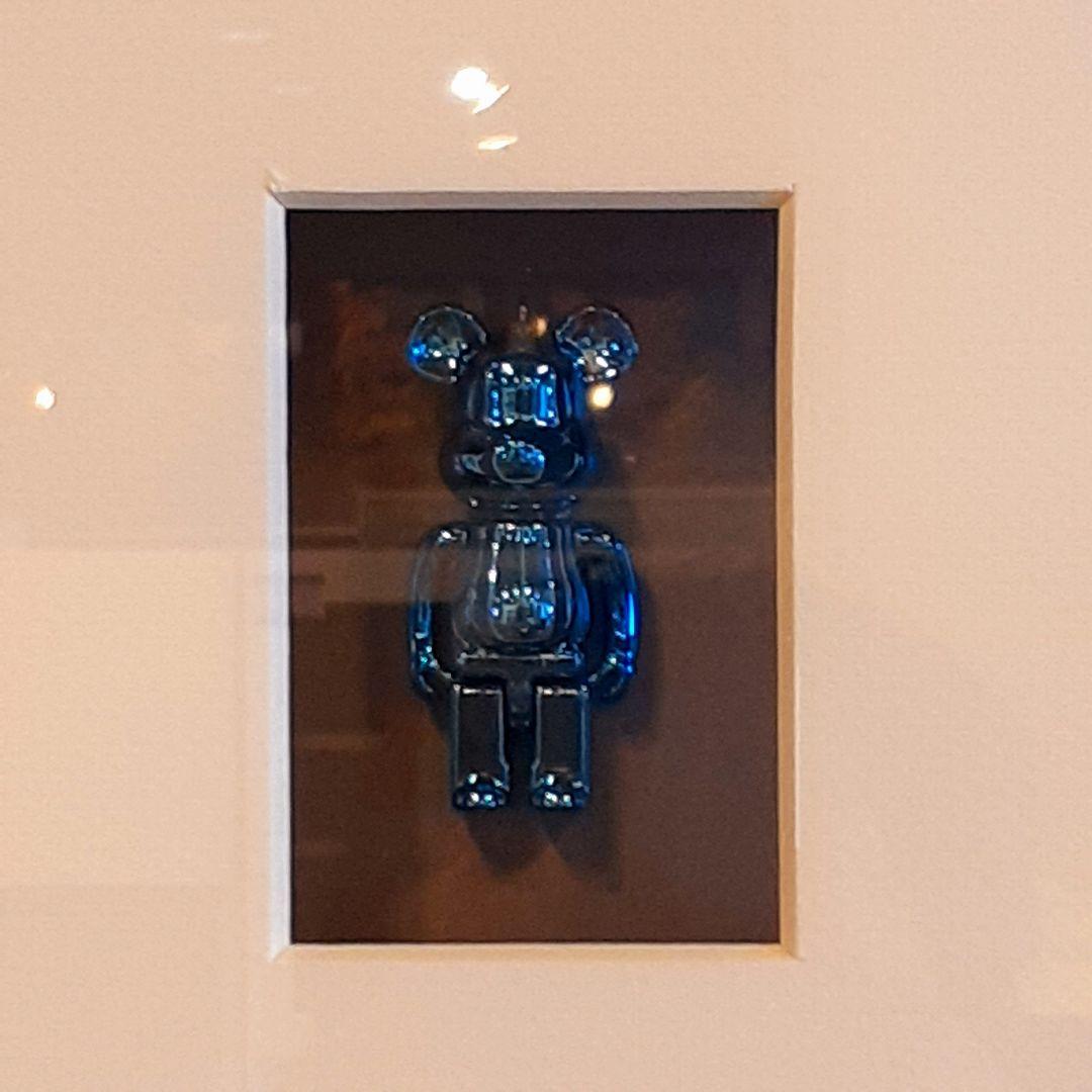 輸入雑貨　希少　ベアブリック　フィギア入り　特殊アートパネル