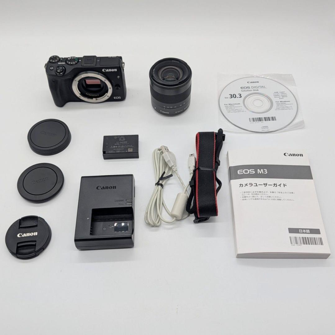 極美品】Canon EOS M3 レンズキット Wi-Fi搭載
