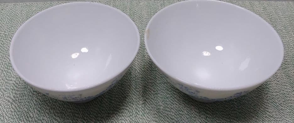 昭和レトロ大正レトロメダカ好きに！茶碗☆水草とメダカ柄☆超希少