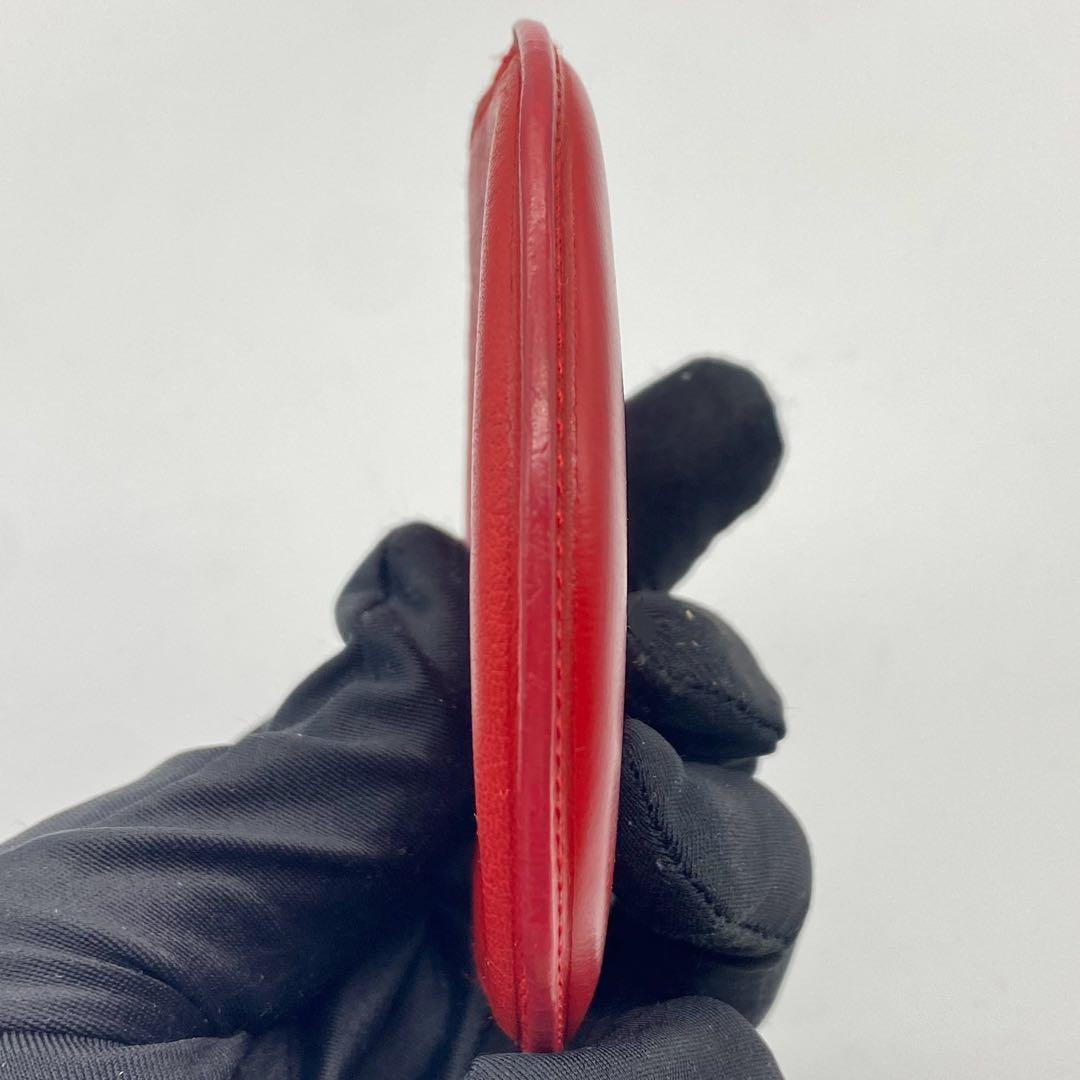 LOEWE・ロエベ・ケース・小銭入れ・丸型・レザー・赤