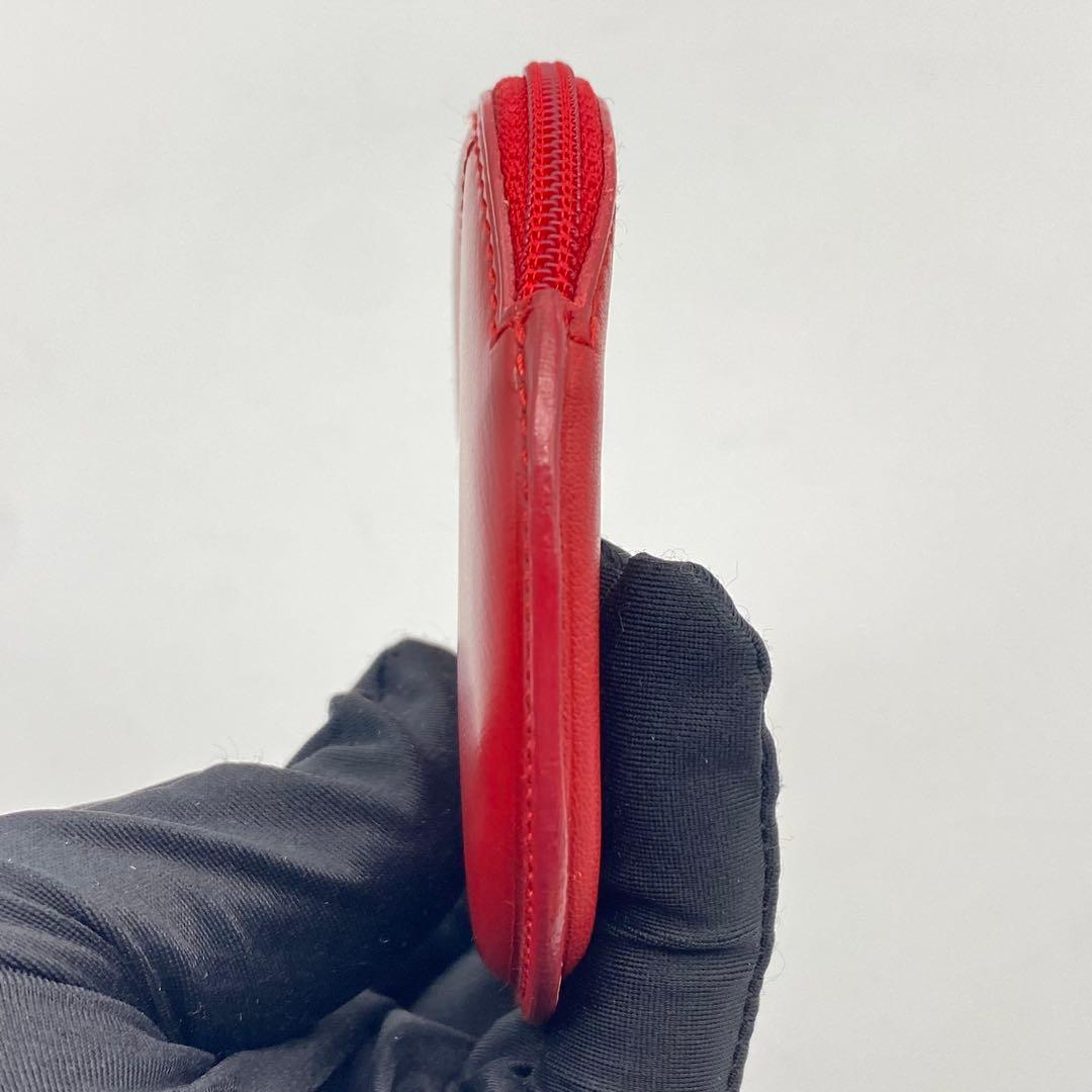 LOEWE・ロエベ・ケース・小銭入れ・丸型・レザー・赤