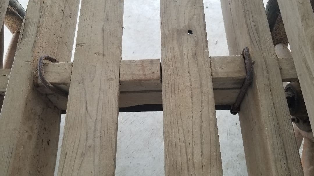 極希少品 文化遺産 美術工芸品 大型 大八車 貴重ナンバー付 大正～昭和