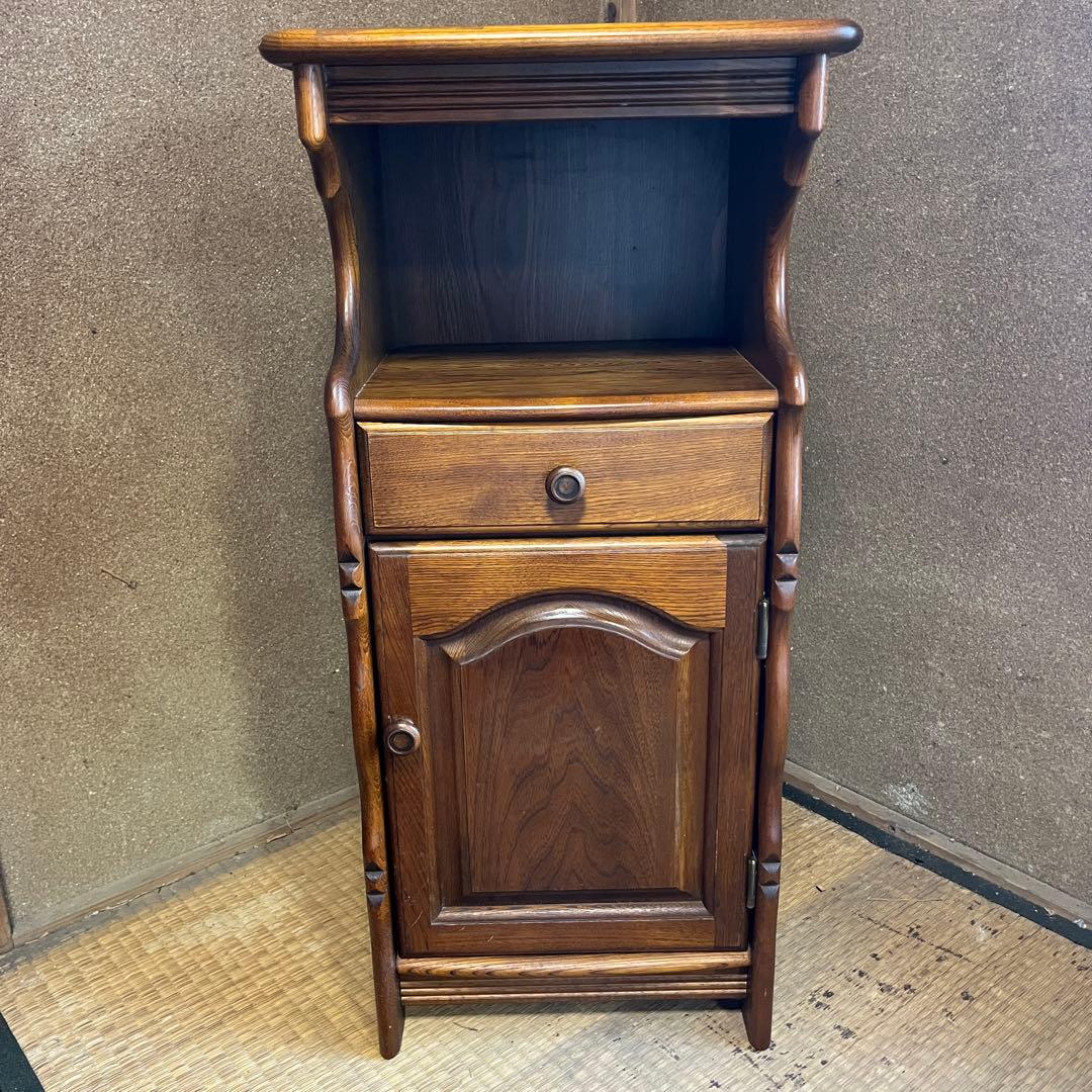 カリモク karimoku 昭和レトロ 木製サイドテーブル 電話台