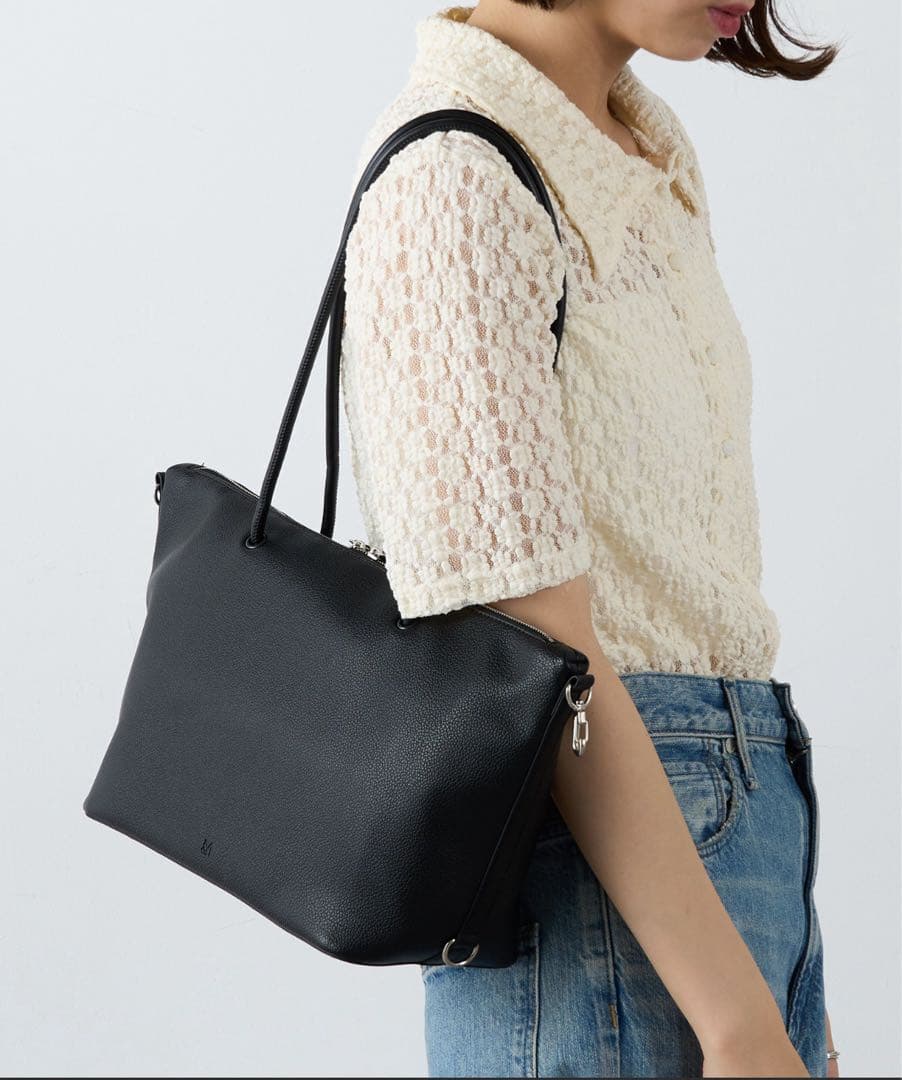 ＆MYUQ アンドミューク TAMTONボストンバッグ ショルダー ブラック