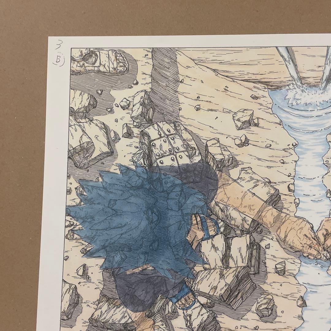 ナルト 複製原画 3枚セット ナルト、サスケ 和解の印【美品】 - メルカリ