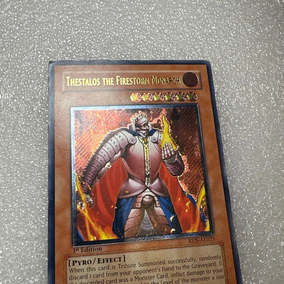 遊戯王　炎帝　テスタロス　旧　アジア　英語　レリーフ　rds 1st