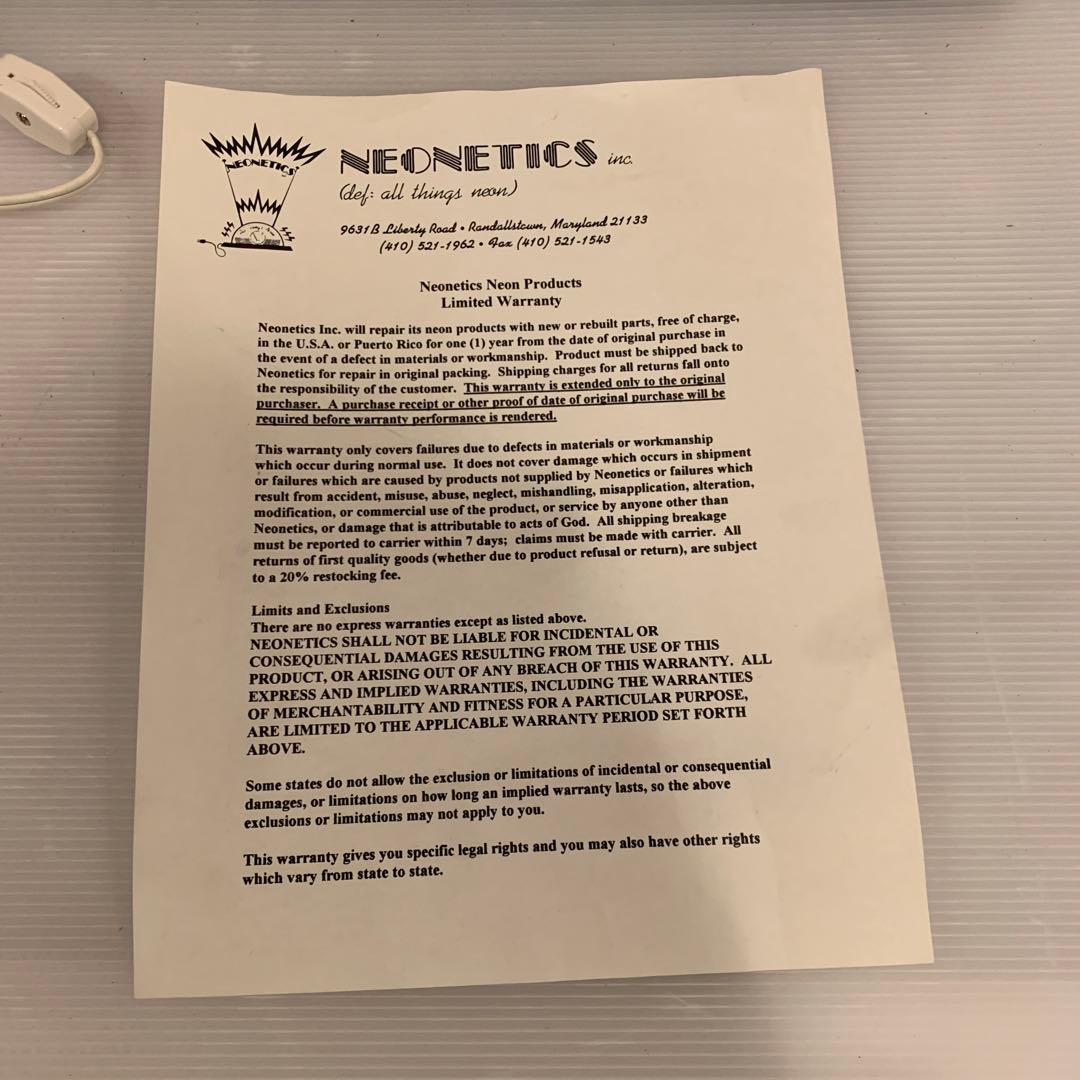 NEONETICS ネオン管アートパネル WILDTHINGS 在庫2025