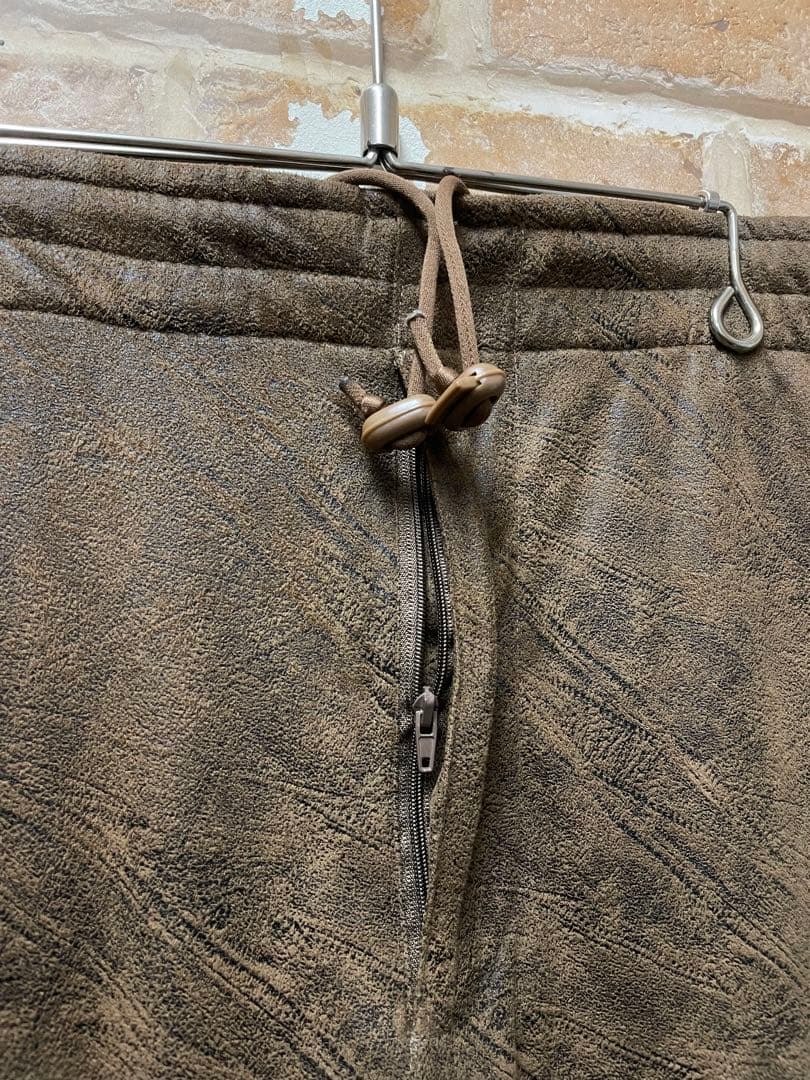 00s スウェードジャケット　セットアップ　スウェードパンツ　茶　y2k 古着