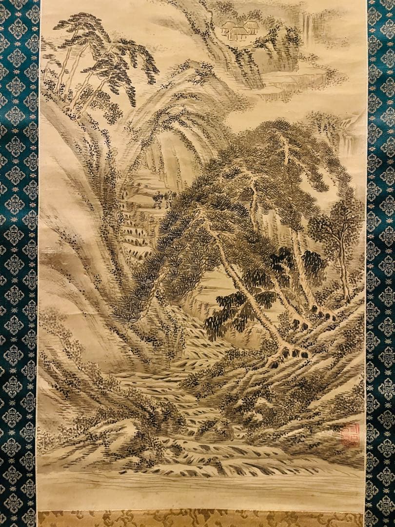 掛軸箱付き】木下逸雲 水山景春 - メルカリ