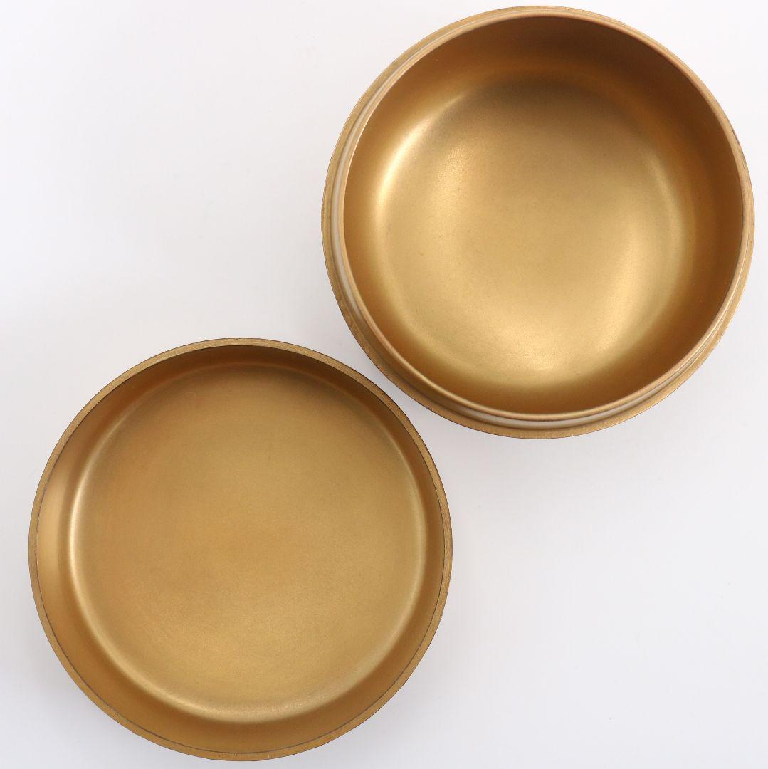 久世宗春作 四季草花 金蒔絵 平棗 内金塗 梨子地 茶道具 共箱