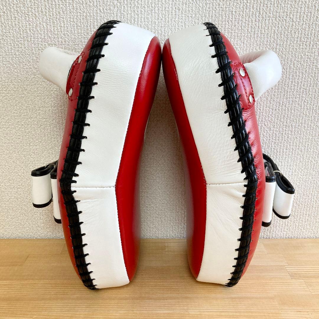 WINDY KP-8 パンチミット 赤/白プロ仕様ミット キックボクシング