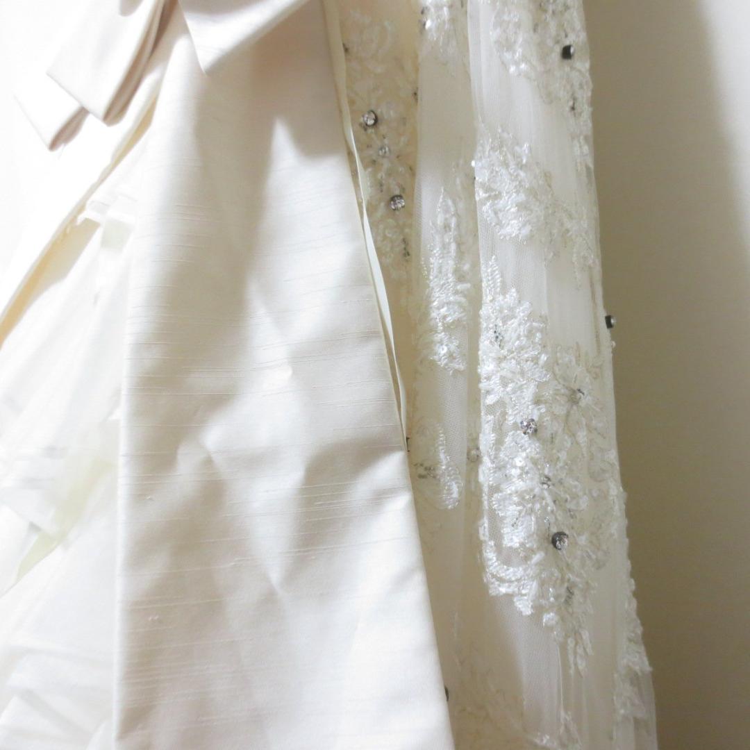 ジルスチュアート　ウエディングドレス　オフホワイト　7号　結婚式　新婦 BC03