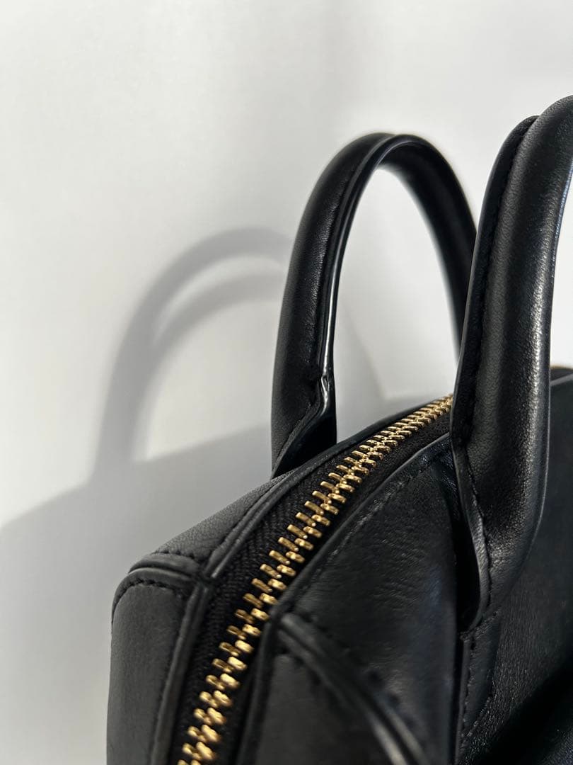 【kumako様】ANYA HINDMARCH 黒 レザー ショルダーバッグ