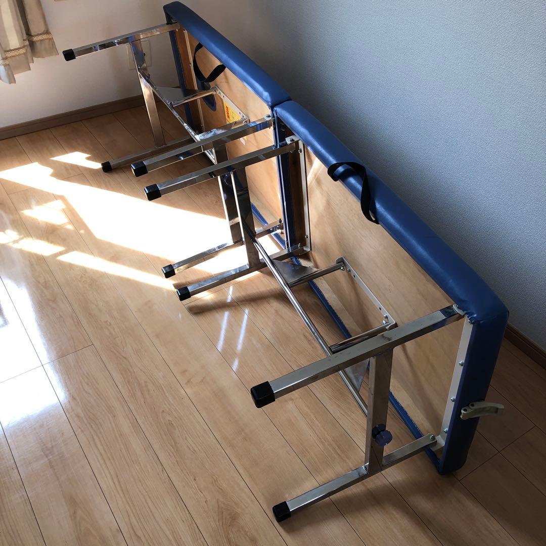 ふじおとさん専用 整体ベッド 青色 折りたたみ簡易ベッド 2004年製