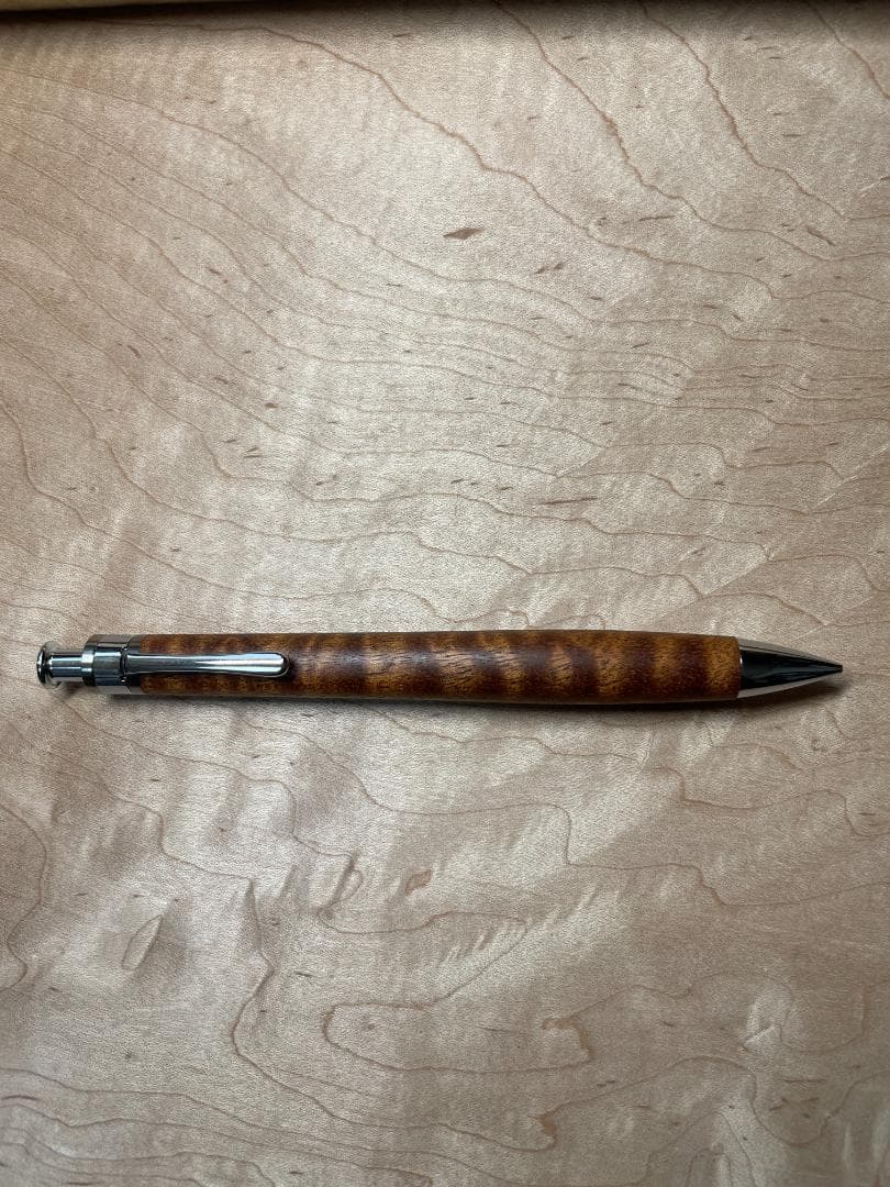 【工房楔 木軸ペン】サペリ杢