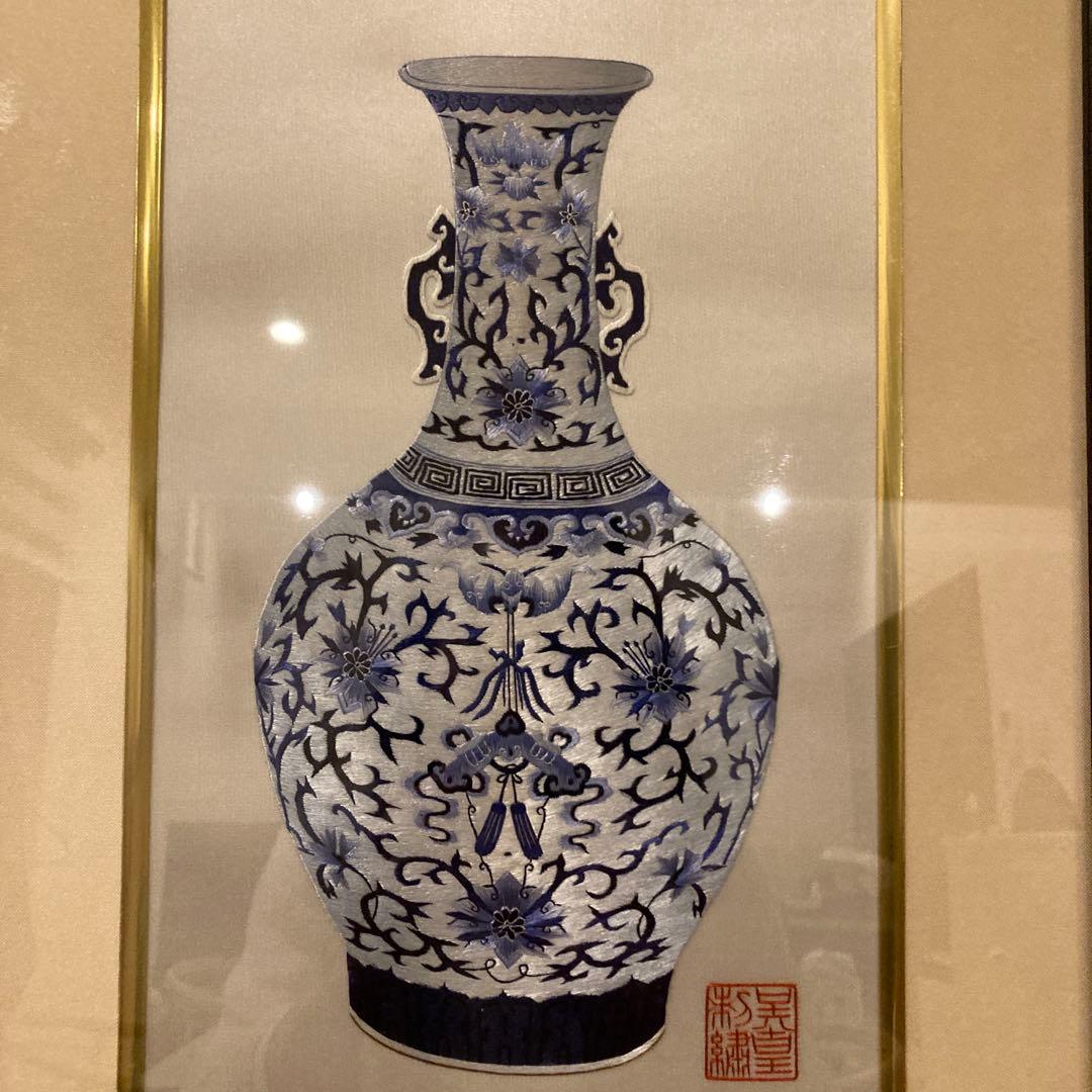 中国蘇州　刺繍額入り　再値下げしました！