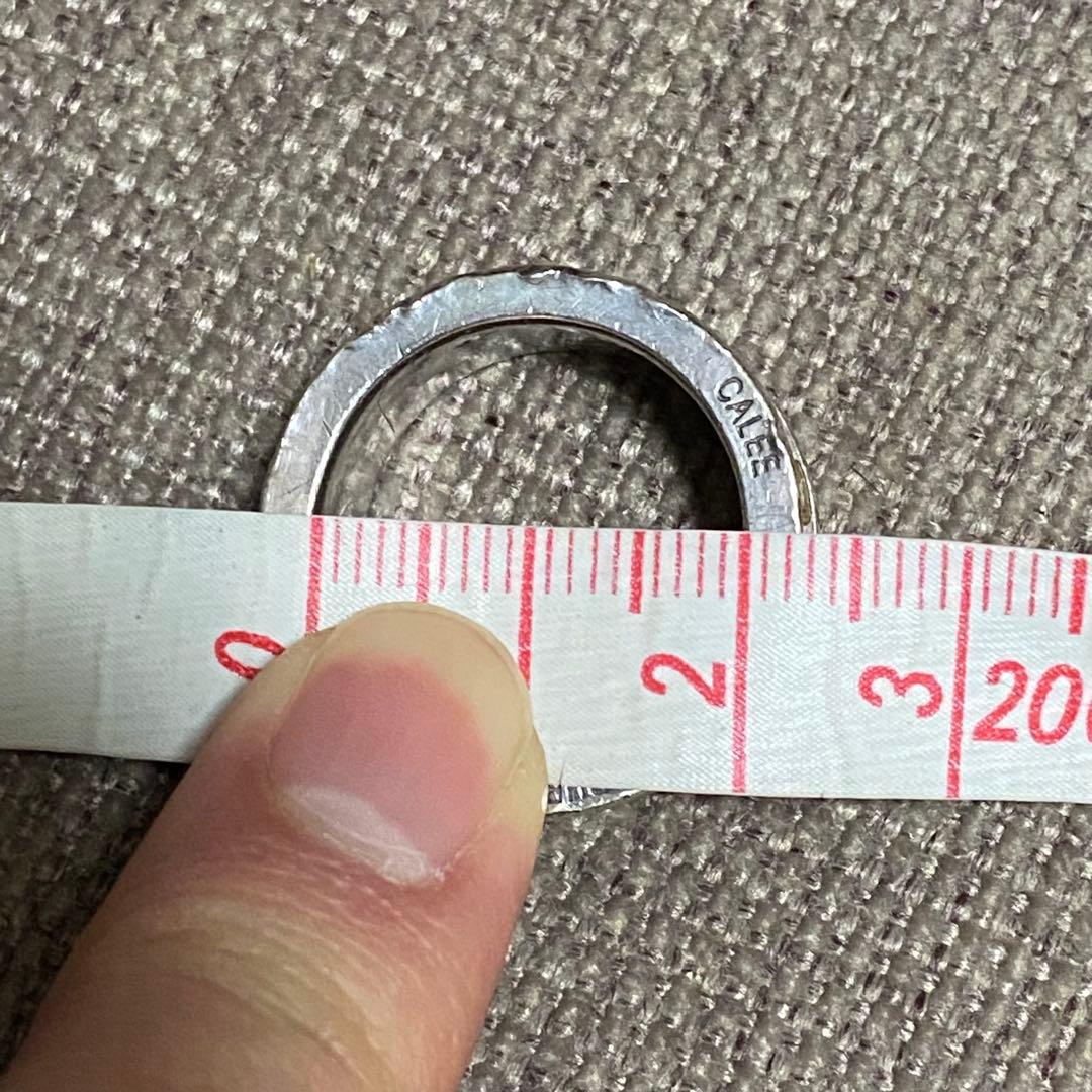 【CALEE】Policy Ring OLD シルバー ポリシーリング 22号