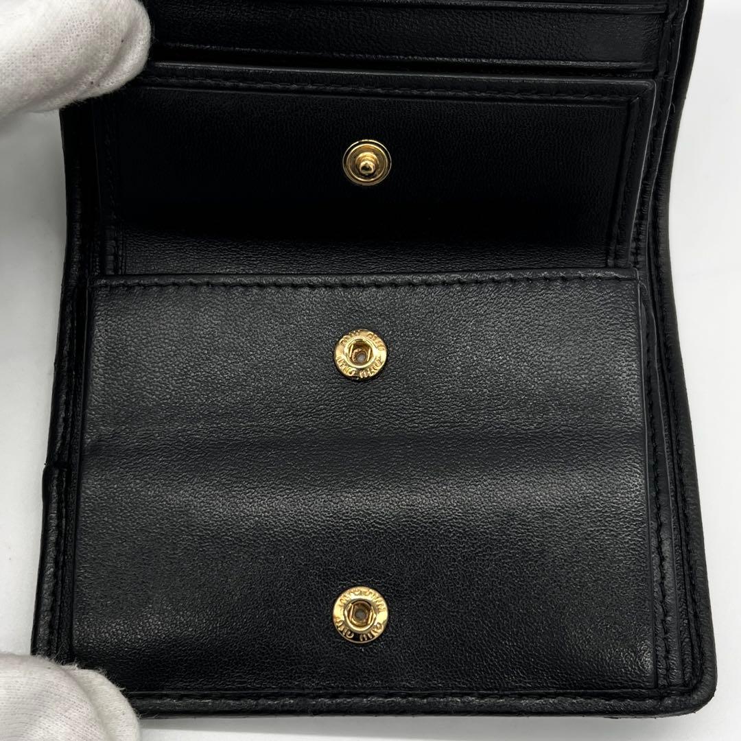 【希少✨】 MIUMIU ミュウミュウ マテラッセ ナッパレザー ブラック 黒