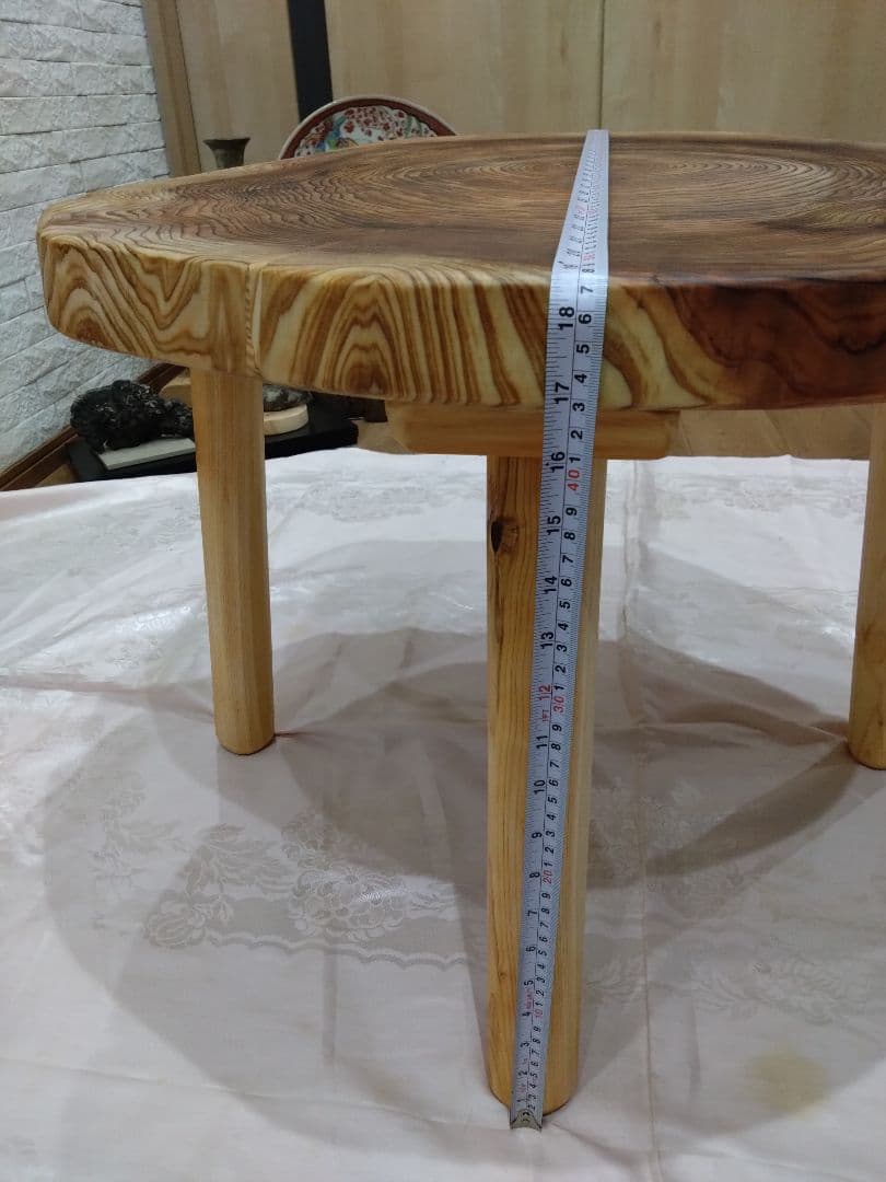 杉の輪切り形ローテーブル㉔ 桜様専用❕桜様樹齢約70