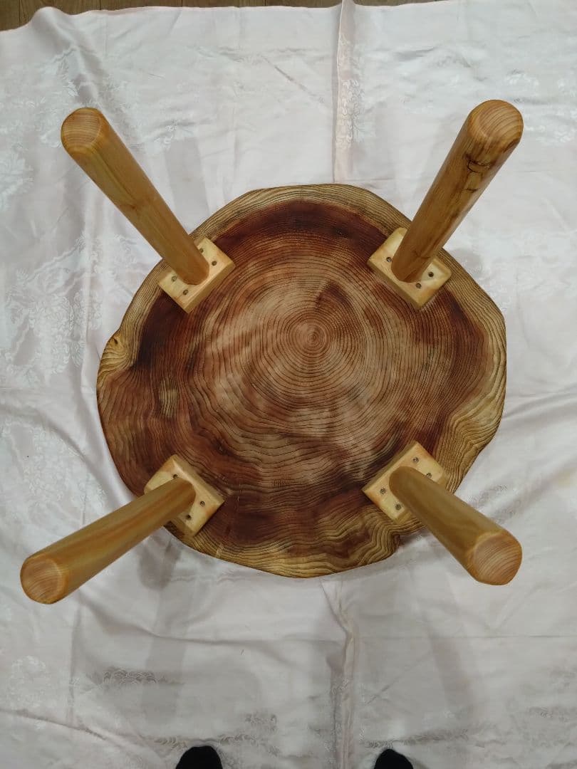 杉の輪切り形ローテーブル㉔ 桜様専用❕桜様樹齢約70