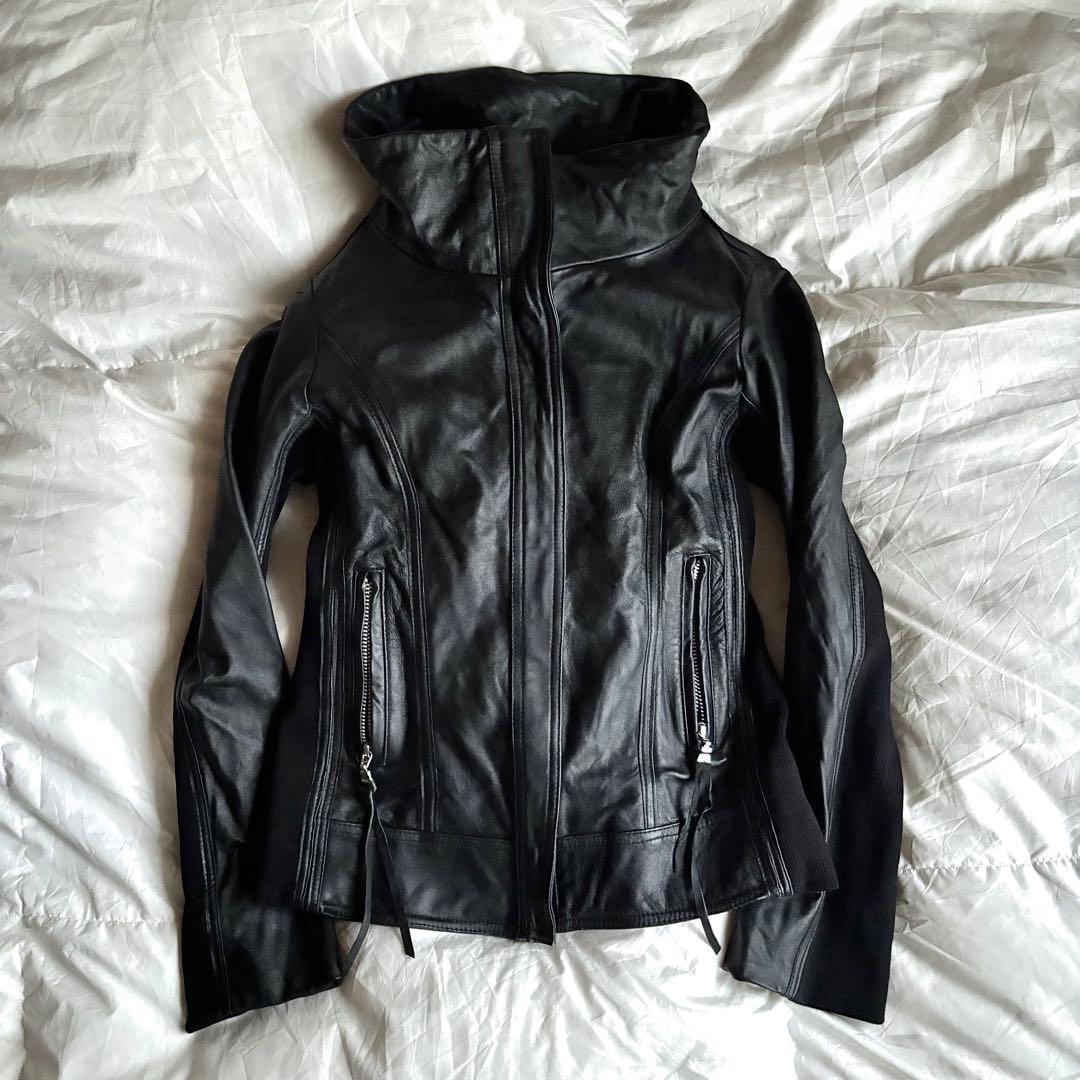 Ekam hommage ハイネック レザー ジャケット 00s y2k V系 - メルカリ