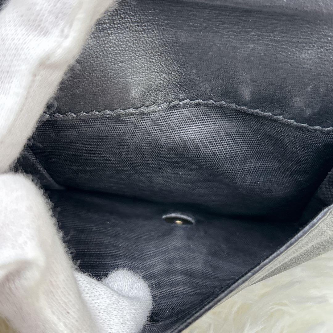 ミュウミュウ♡折り財布 クリスタル ビジュー マテラッセ ブラック