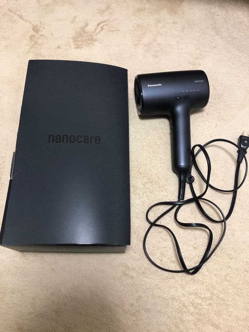 ジャンク品 Panasonic nanocare ヘアドライヤー ブラック - メルカリ
